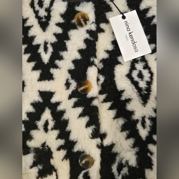 NWT Nina Kendosa Patterned Vest - Picture 3 of 9